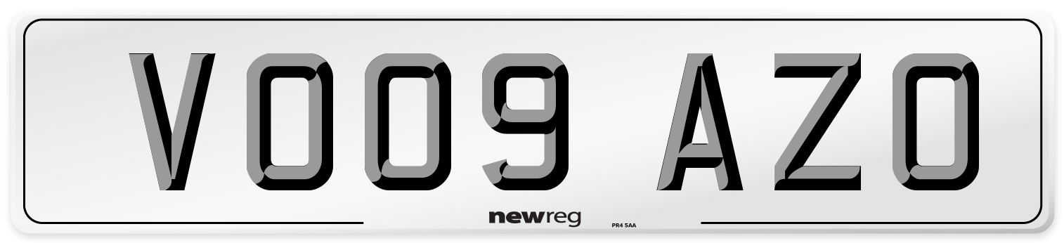 VO09 AZO Number Plate from New Reg